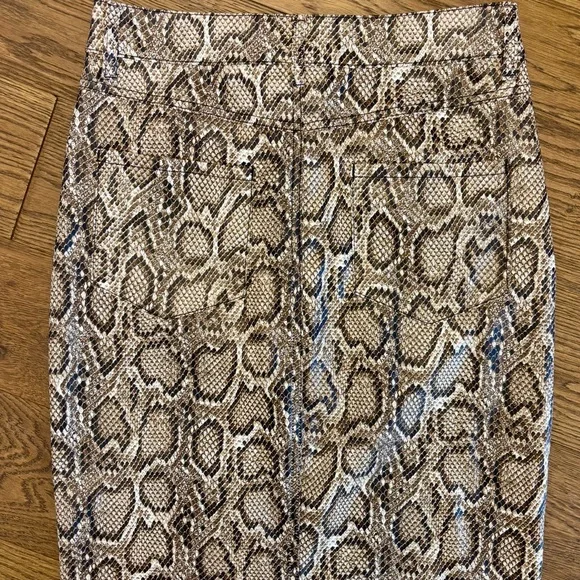 Missguided Midaxi Skirt Split Front Snake Print Skirt - Picture 10 of 11